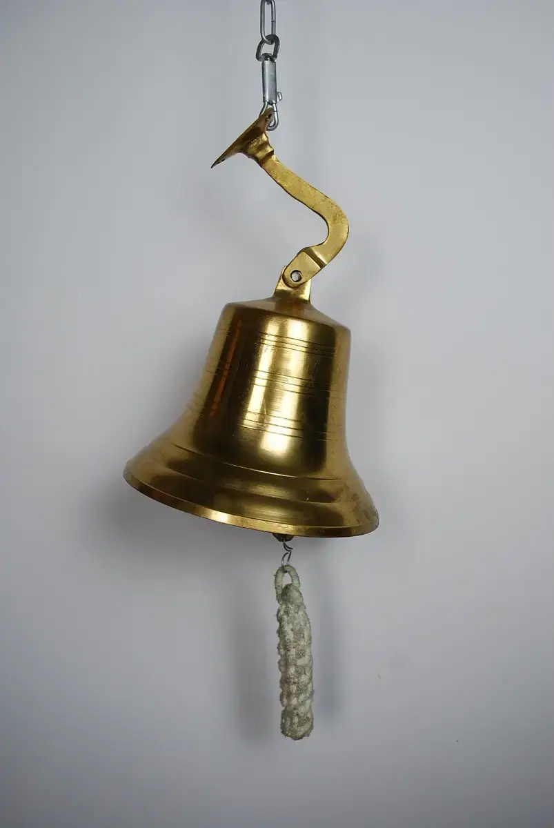 황동(신주) 학교종 (또는 선박용 Ship's bell) 골동품